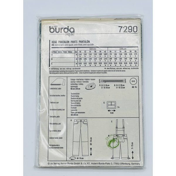 Patrón Disfraz Tirolez Burda 7290 [product.brand] 2 - Tejidos Yasmina 