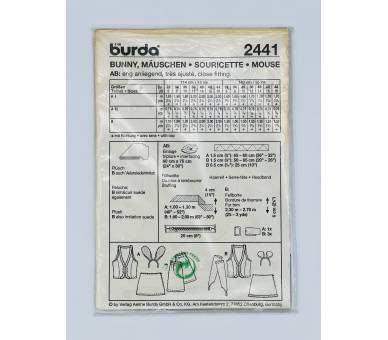 Patrón Disfraz Ratona Atractiva Burda 2441 [product.brand] 2 - Tejidos Yasmina 