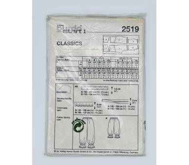 Patrón Disfraz Clásico Burda 2519 [product.brand] 2 - Tejidos Yasmina 
