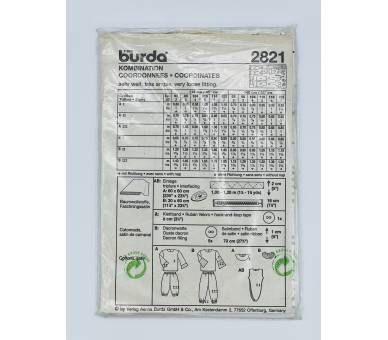 Patrón Disfraz Abeja, Mariquita Burda 2821 [product.brand] 2 - Tejidos Yasmina 