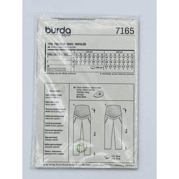 Patrón Burda 7165 Pantalon [product.brand] 2 - Tejidos Yasmina 