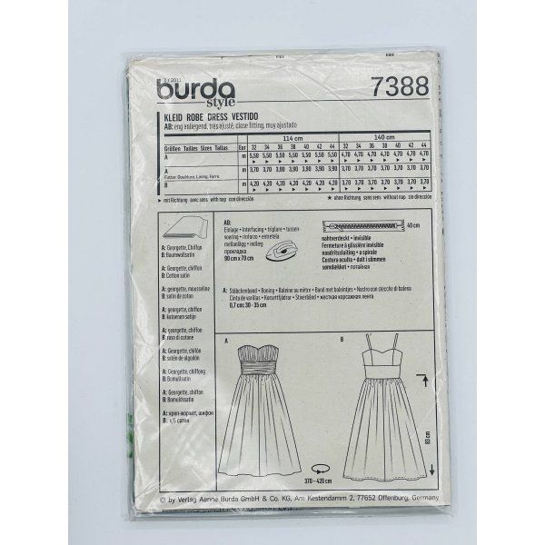 Burda 7388 [product.brand] 2 - Tejidos Yasmina 
