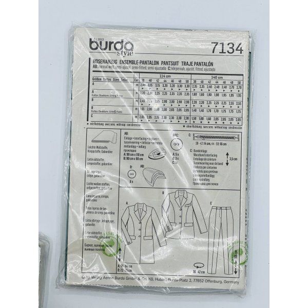 Burda 7134 [product.brand] 2 - Tejidos Yasmina 