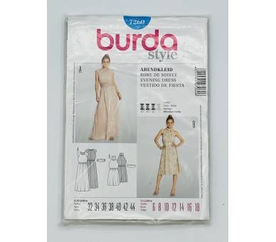 Patron Burda 7260 Vestido De Fiesta [product.brand] 1 - Tejidos Yasmina 