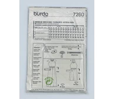Patron Burda 7260 Vestido De Fiesta [product.brand] 2 - Tejidos Yasmina 