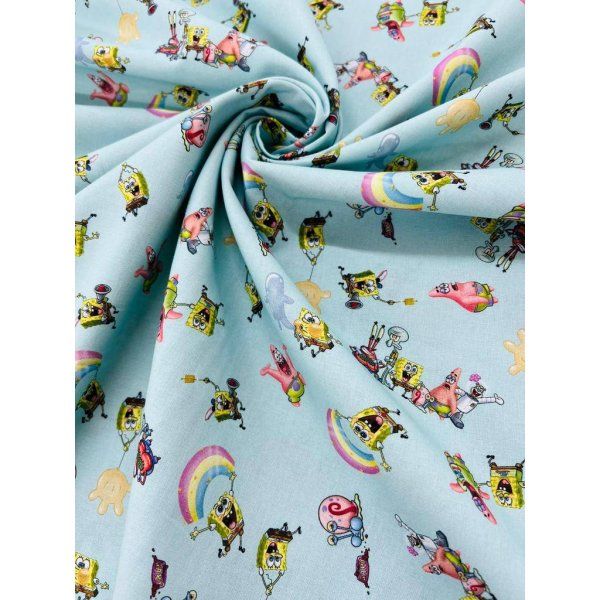 Algodón Bob Esponja [product.brand] 3 - Tejidos Yasmina 