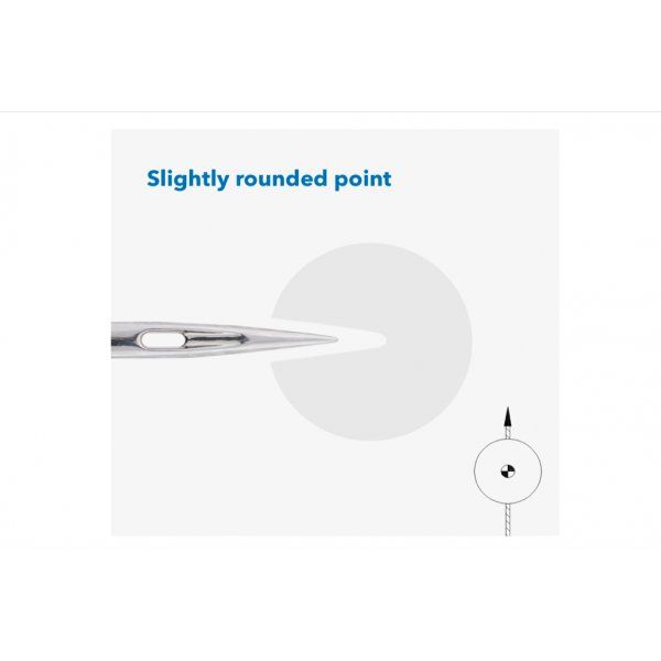 Schmetz - Agujas + Enhebrador de Agujas, Single Packet, Quick Threading 80/12 Schmetz 2 - Tejidos Yasmina 