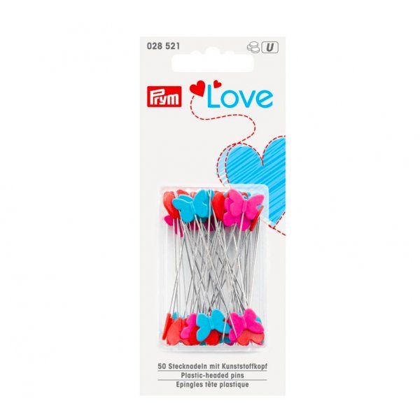 Alfileres Cabeza de Plastico 50 X 0.60mm - PRYM LOVE Prym 2 - Tejidos Yasmina 
