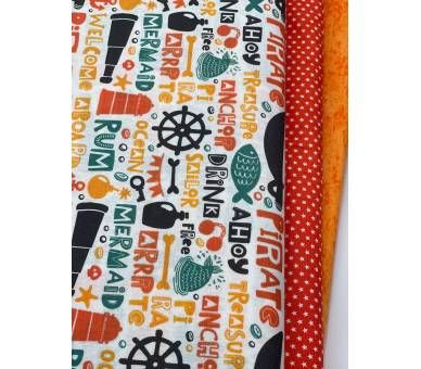 Algodón Orange Pirate [product.brand] 3 - Tejidos Yasmina 