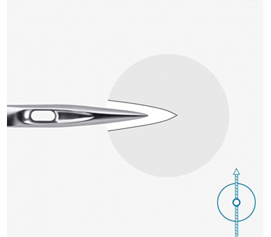 5 Agujas Microtex 130/705 H-M Grosor 60/14 Schmetz 1 - Tejidos Yasmina 