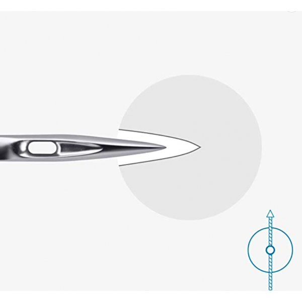 5 Agujas Microtex 130/705 H-M Grosor 60/14 Schmetz 1 - Tejidos Yasmina 