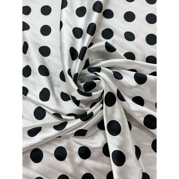 Satín Lunares Black & white [product.brand] 3 - Tejidos Yasmina 
