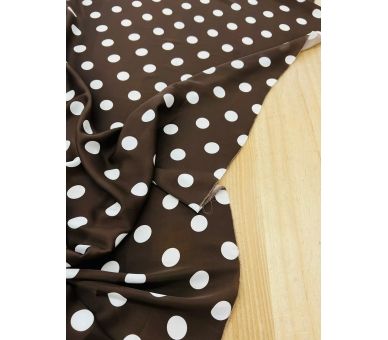 Satín Marrón Lunar Blanco [product.brand] 4 - Tejidos Yasmina 