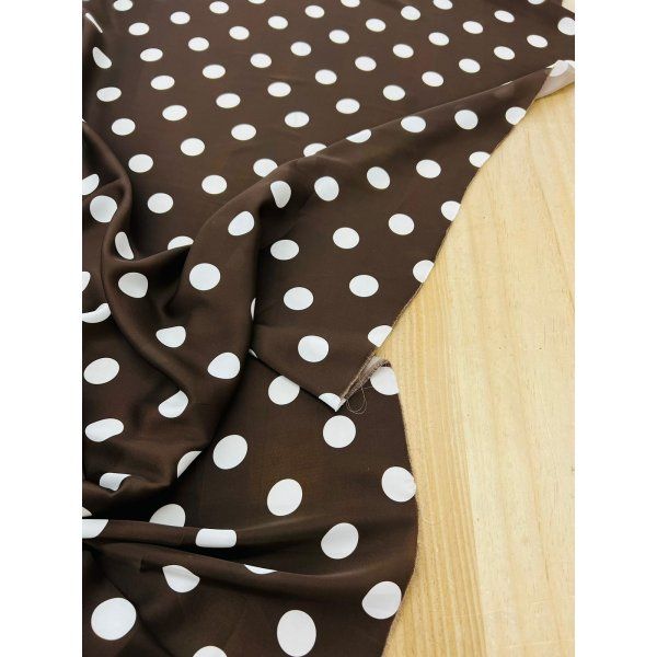 Satín Marrón Lunar Blanco [product.brand] 4 - Tejidos Yasmina 