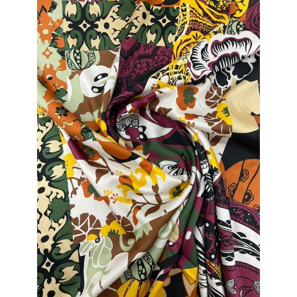 Viscosa Mosaico Floral [product.brand] 2 - Tejidos Yasmina 