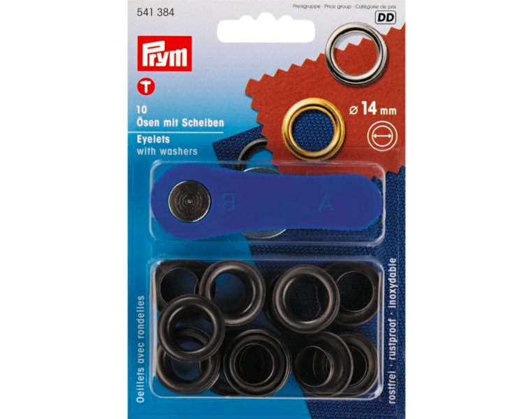 Ojetes + Arandelas 14mm - PRYM Prym 2 - Tejidos Yasmina Ojetes + Arandelas 14mm - PRYM Prym 2 - Tejidos Yasmina