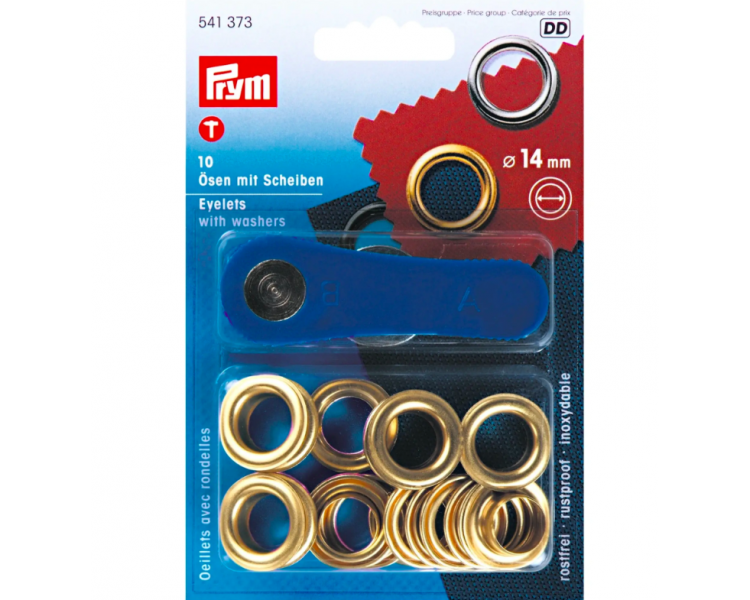 Ojetes + Arandelas 14mm - PRYM Prym 4 - Tejidos Yasmina Ojetes + Arandelas 14mm - PRYM Prym 4 - Tejidos Yasmina