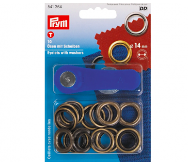Ojetes + Arandelas 14mm - PRYM Prym 1 - Tejidos Yasmina Ojetes + Arandelas 14mm - PRYM Prym 1 - Tejidos Yasmina