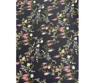 Satín Flor Japonesa Negro [product.brand] 4 - Tejidos Yasmina 
