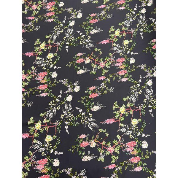 Satín Flor Japonesa Negro [product.brand] 4 - Tejidos Yasmina 