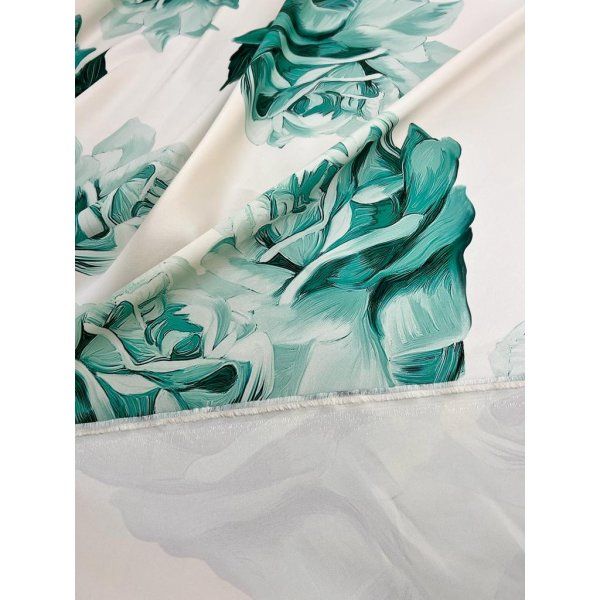 Mikado Rose Turquise [product.brand] 6 - Tejidos Yasmina 