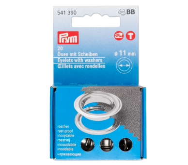 Ojales y Discos Plata 14 mm - PRYM Prym 1 - Tejidos Yasmina Ojales y Discos Plata 14 mm - PRYM Prym 1 - Tejidos Yasmina