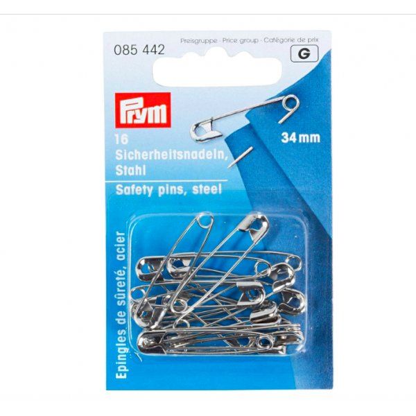 Imperdibles Acero 34mm - Prym Prym 2 - Tejidos Yasmina 