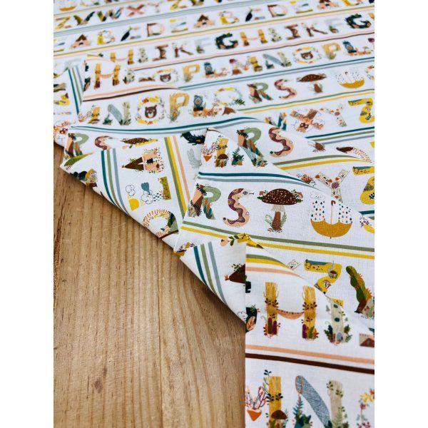 Algodón Orgánico Abecedario [product.brand] 5 - Tejidos Yasmina 