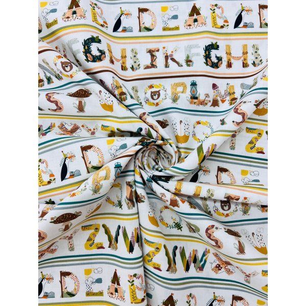 Algodón Orgánico Abecedario [product.brand] 2 - Tejidos Yasmina 