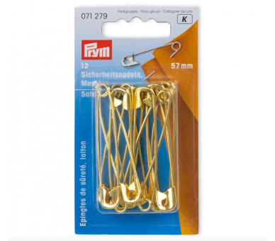 Imperdibles De Acero Dorado 57mm - Prym Prym 1 - Tejidos Yasmina Imperdibles De Acero Dorado 57mm - Prym Prym 1 - Tejidos Yasmina