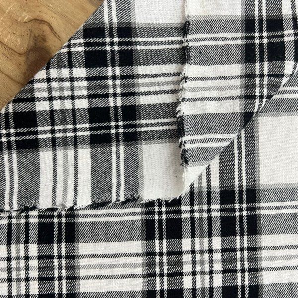 Franela A Cuadros Clasic Blanco [product.brand] 2 - Tejidos Yasmina 