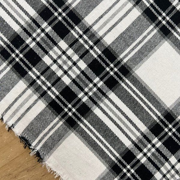 Franela A Cuadros Clasic Blanco [product.brand] 3 - Tejidos Yasmina 