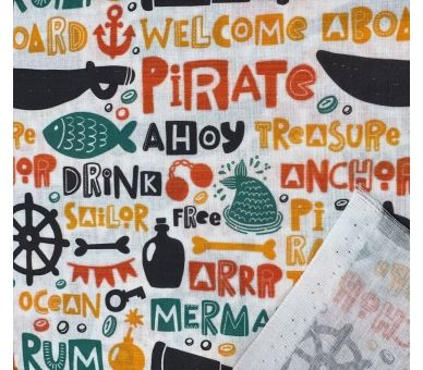 Algodón Orange Pirate [product.brand] 1 - Tejidos Yasmina 
