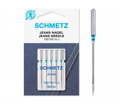 Agujas JEANS 130/705 H-J 90/14 Schmetz 2 - Tejidos Yasmina 
