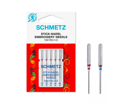 Aguja Variada Para Bordar Schmetz 130/705 H-E Schmetz 1 - Tejidos Yasmina 