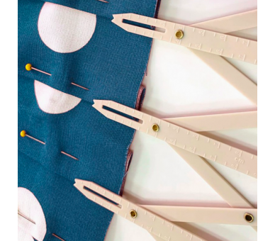 Calibrador De Costura Expandible - Hemline Hemline 2 - Tejidos Yasmina 