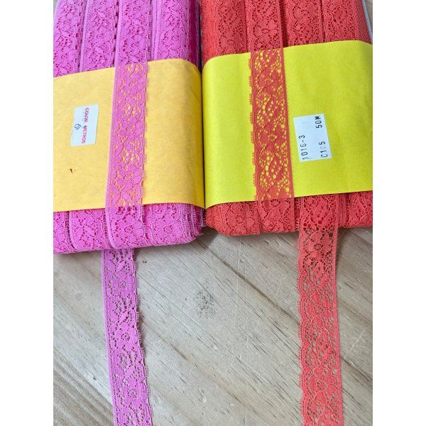 Paquete De Puntilla Rosa Oscuro [product.brand] 2 - Tejidos Yasmina 