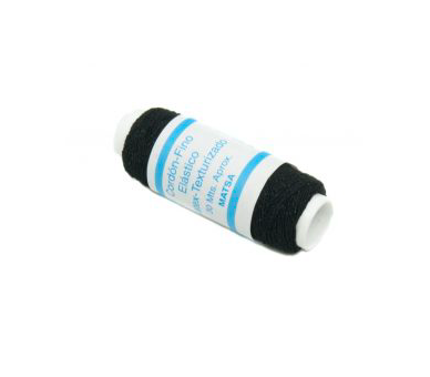 Bobina De Cordón Fino Elástico Para Coser y Fruncir (Negro) [product.brand] 1 - Tejidos Yasmina 