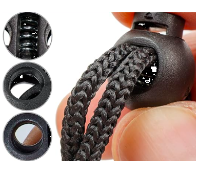 Cierre Para Cordón Redondo Negro [product.brand] 2 - Tejidos Yasmina 