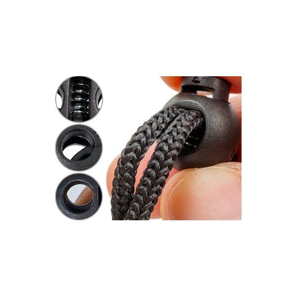 Cierre Para Cordón Redondo Negro [product.brand] 2 - Tejidos Yasmina 