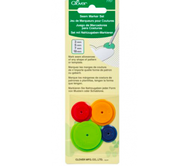 Juego de Marcadores Para Costuras - Clover Clover 2 - Tejidos Yasmina 