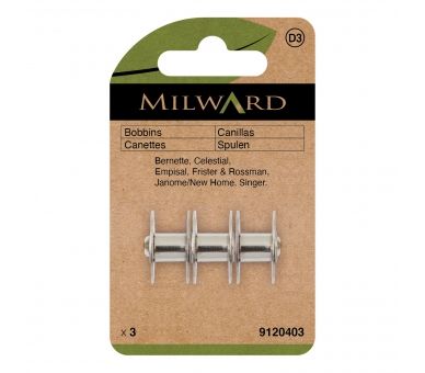 Pack de 3 canillas metálicas - Milward Milward 1 - Tejidos Yasmina 