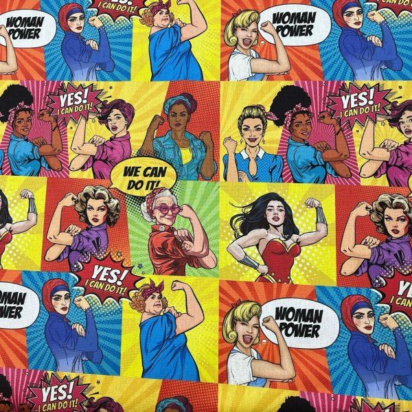 Half Panamá De Algodón Women Power [product.brand] 2 - Tejidos Yasmina 