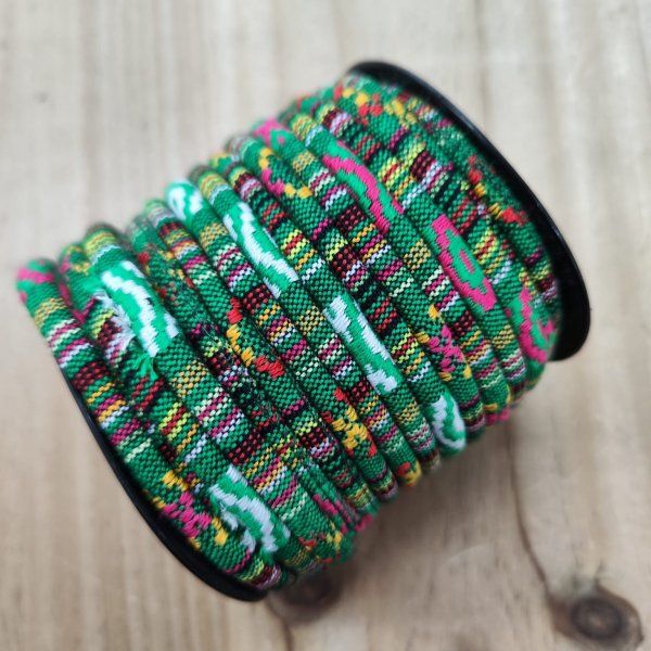Cordón Étnic Verde [product.brand] 2 - Tejidos Yasmina 