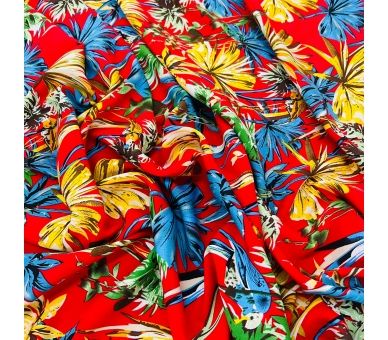 Viscosa Guacamayas Tropicales [product.brand] 2 - Tejidos Yasmina 