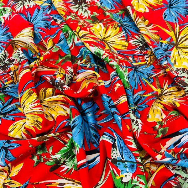 Viscosa Guacamayas Tropicales [product.brand] 2 - Tejidos Yasmina 