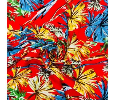 Viscosa Guacamayas Tropicales [product.brand] 1 - Tejidos Yasmina 