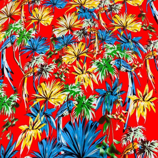 Viscosa Guacamayas Tropicales [product.brand] 4 - Tejidos Yasmina 