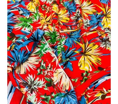 Viscosa Guacamayas Tropicales [product.brand] 5 - Tejidos Yasmina 