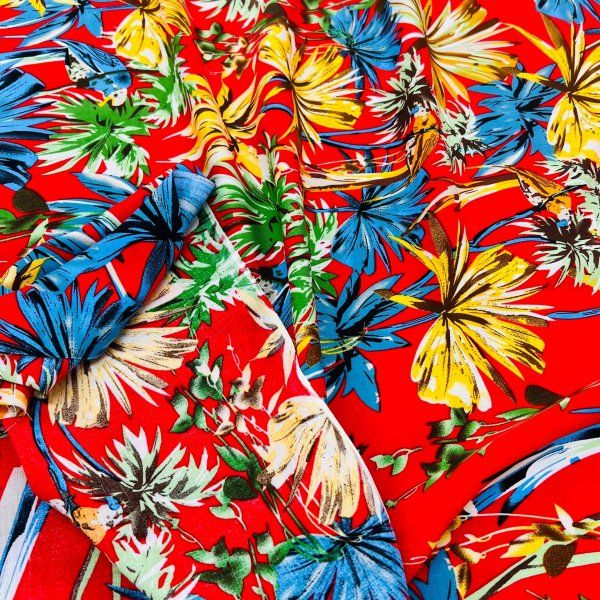 Viscosa Guacamayas Tropicales [product.brand] 5 - Tejidos Yasmina 